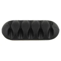 RS PRO Black Polyvinyl Chloride Cable Retainer, 5 Apertures, 66mm Length x 11.5mm Width 179-2897