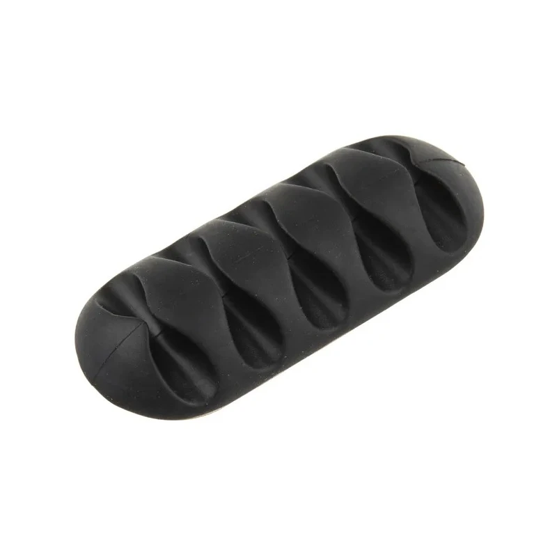 RS PRO Black Polyvinyl Chloride Cable Retainer, 5 Apertures, 66mm Length x 11.5mm Width 179-2897