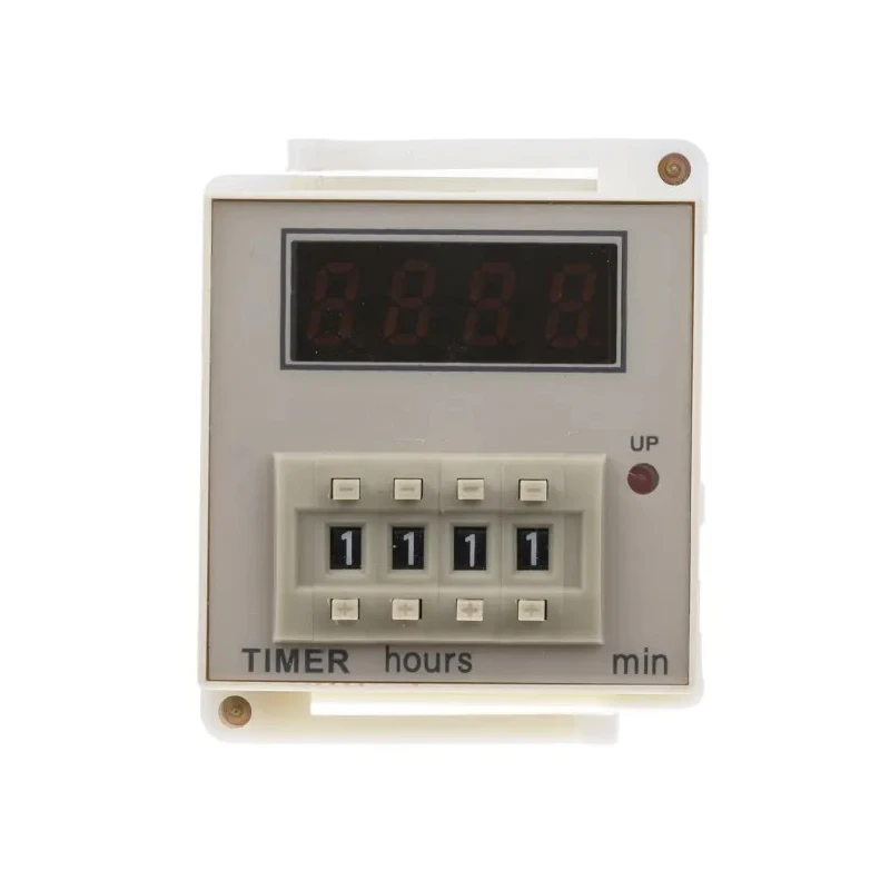 RS PRO Plug-in Digital Counter Timer Relay 1-Contact 12 V dc 48 V dc Time Range 99 h 59 min SPDT Switch 179-2914
