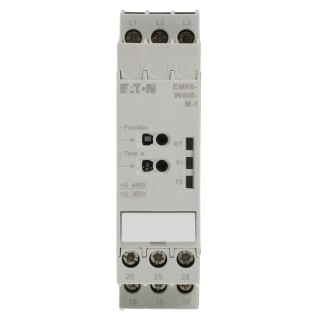 Eaton Monitoring Relay, 250 to 400 V AC Voltage Monitor Range, 2 CO Contacts, DIN Rail Mount, 400V AC 0 184778 EMR6-W400-M-1