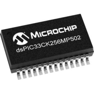 Microchip dsPIC Microprocessor dsPIC33CK256MP502-I/SS 16 bit MPU 100 MHz 28-Pin SSOP DSPIC33CK256MP502-I/SS