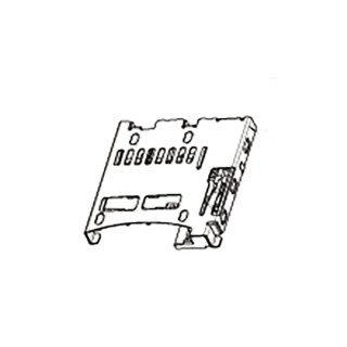 Molex 8 Way Push-Push MicroSD Memory Card Connector Surface Mount Thermoplastic Housing Gold or Tin Plated 47352-1001-TR200