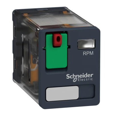 Schneider Electric Panel Power Relay 230V AC Coil 15A Switching Current DPDT RPM21P7