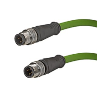 Molex Male 4 Way Straight to Male 4 Way M12 Sensor Actuator Cable 5 m 30V IP67 1201088308