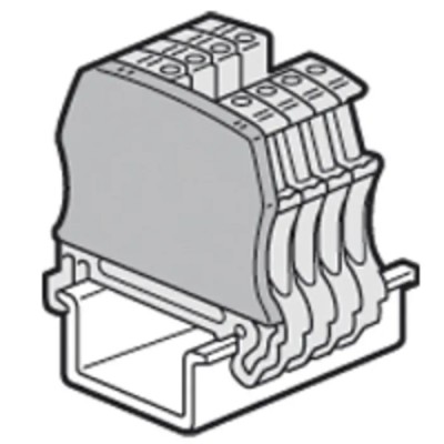Legrand Viking Series Grey End Cover for DIN Rail Terminal Blocks 0 375 53