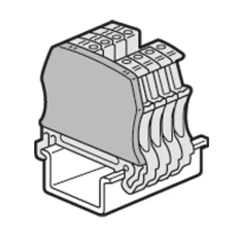 Legrand Viking Series Grey End Cover for DIN Rail Terminal Blocks 0 375 53