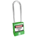 RS PRO Green 1-Lock Lockout Steel, ABS Safety Lockout Padlock 5 mm Shackle Diameter 73 mm 180-6840