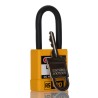 RS PRO Yellow 1-Lock Lockout Polyvinyl Chloride, ABS, Steel Safety Lockout Padlock 6mm Shackle Diameter 48mm Length 180-6819