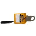 RS PRO Yellow 1-Lock Lockout Polyvinyl Chloride, ABS, Steel Safety Lockout Padlock 6mm Shackle Diameter 48mm Length 180-6819