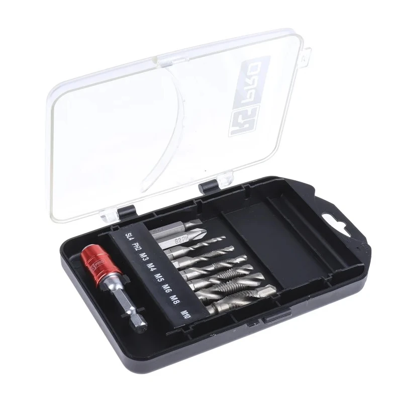 RS PRO Tap & Drill Set, Metric Standard Spiral Flute Left Hand Thread Direction HSS Material 6 Pieces 180-7091