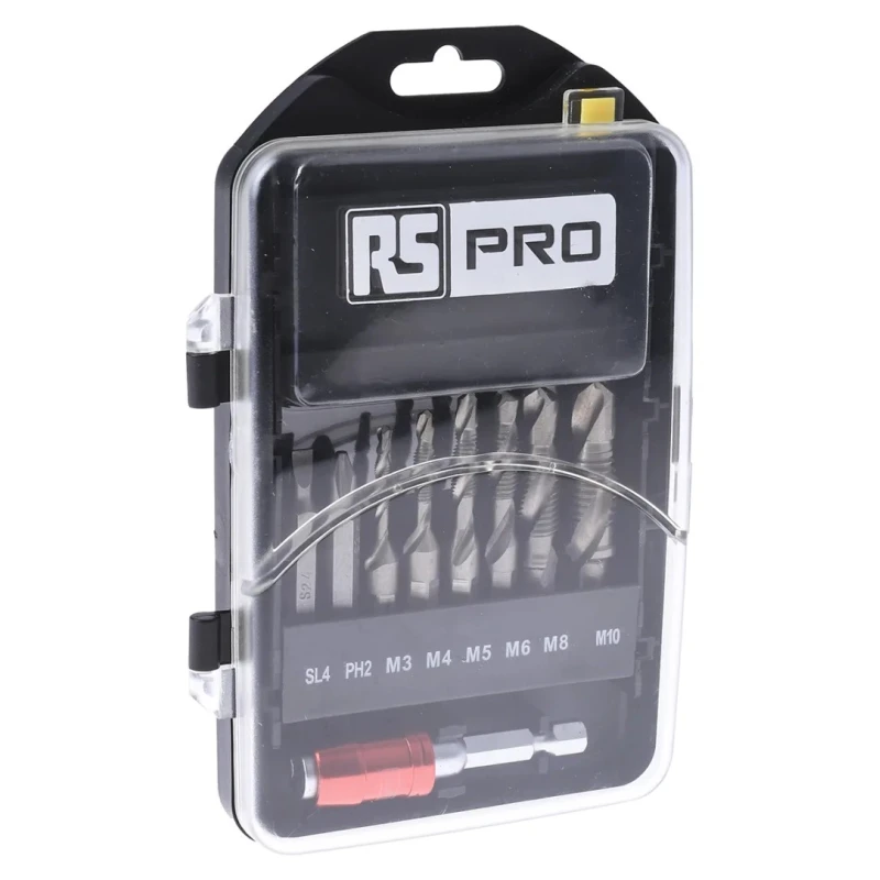 RS PRO Tap & Drill Set, Metric Standard Spiral Flute Left Hand Thread Direction HSS Material 6 Pieces 180-7091