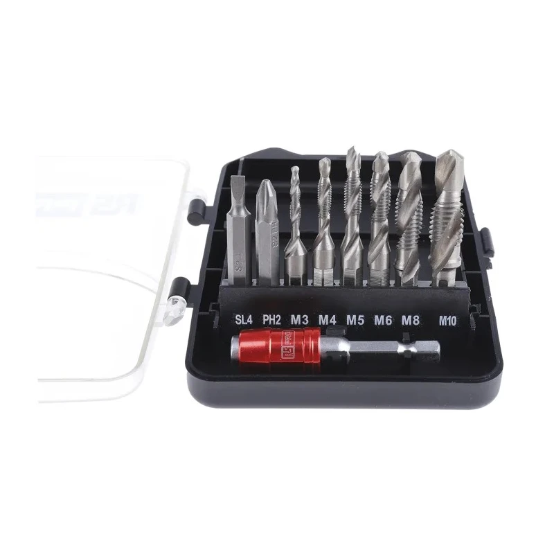 RS PRO Tap & Drill Set, Metric Standard Spiral Flute Left Hand Thread Direction HSS Material 6 Pieces 180-7091