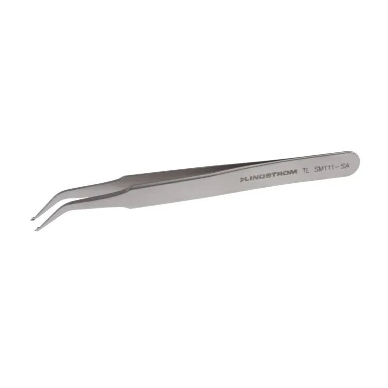 Lindstrom Stainless Steel Round Fine ESD Safe Surface Mount Precision Tweezer 120mm TL SM 111-SA