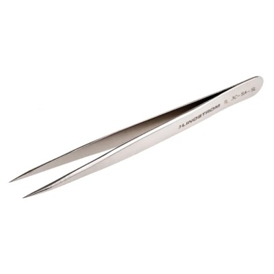 Lindstrom 120mm Stainless Steel Fine, Round ESD Safe Tweezer TL SM 110-SA