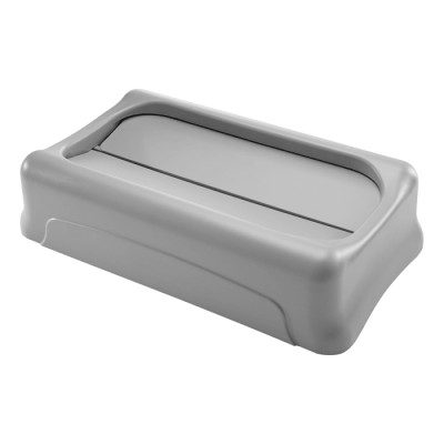 Rubbermaid Commercial Products 520 mm Grey Plastic Swing Bin Lid for FG3540 and FG3541 Containers FG267360GRAY