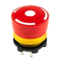 EAO 84 Series Twist Release Emergency Stop Push Button, Panel Mount, 22.5 mm Cutout, 1 NO/1 NC, IP65 