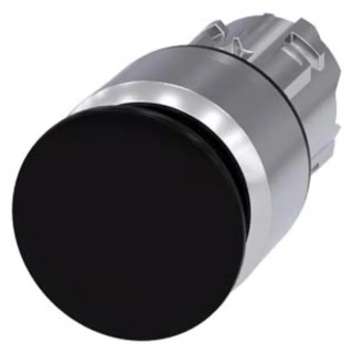 Siemens SIRIUS ACT 3SU10 Series Black Latching Push Button Head, 22 mm Cutout, IP69K IP67 IP66 3SU1050-1AA10-0AA0