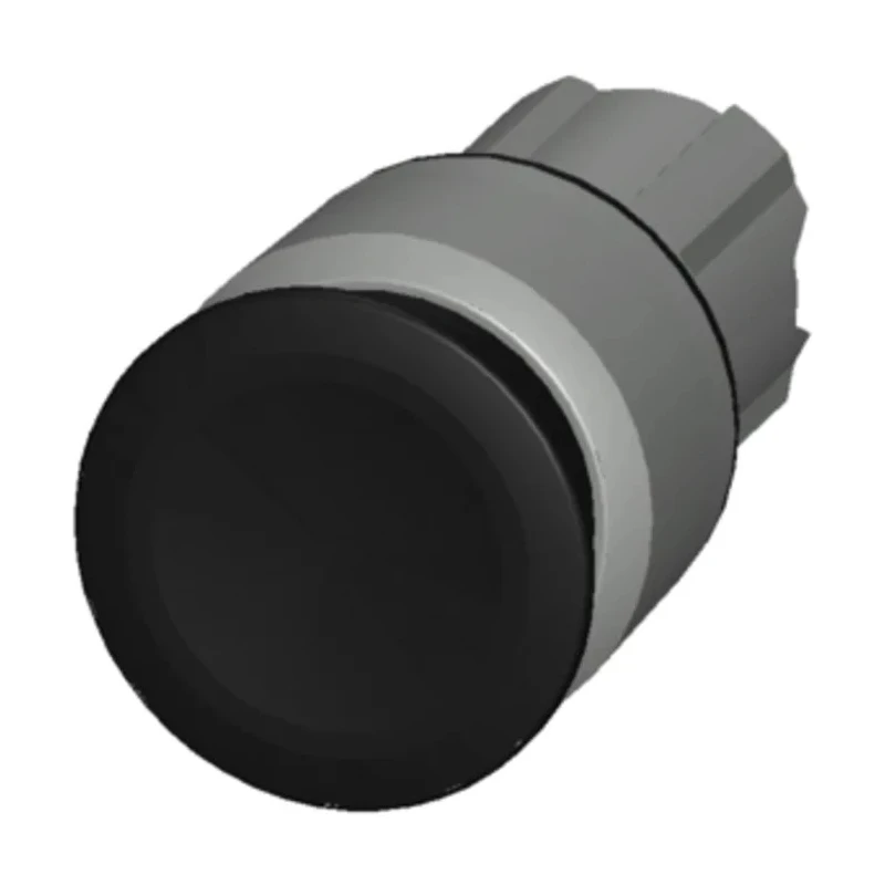 Siemens SIRIUS ACT 3SU10 Series Black Latching Push Button Head, 22 mm Cutout, IP69K IP67 IP66 3SU1050-1AA10-0AA0