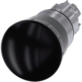 Siemens SIRIUS ACT 3SU10 Series Black Latching Push Button Head 22 mm Cutout IP69K IP67 IP66 3SU1050-1HB10-0AA0