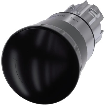 Siemens SIRIUS ACT 3SU10 Series Black Latching Push Button Head 22 mm Cutout IP69K IP67 IP66 3SU1050-1HB10-0AA0