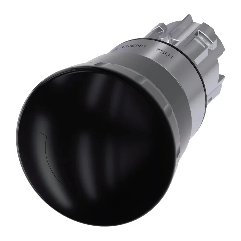 Siemens SIRIUS ACT 3SU10 Series Black Latching Push Button Head 22 mm Cutout IP69K IP67 IP66 3SU1050-1HB10-0AA0
