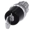 Siemens SIRIUS ACT 3SU10 3-position Momentary Key Switch Head, 22 mm Cutout Diameter 3SU1050-5BN01-0AA0