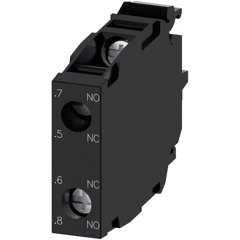 Siemens SIRIUS ACT 3SU14 Series Contact Block 500 V ac, 500V dc, 10A Screw Terminal 3SU1400-1AA10-1GA0