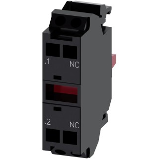 Siemens SIRIUS ACT Series Contact Block 5 V AC, 5 V DC, 1 NC Spring Terminal 10A 3SU1400-1AA10-3MA0