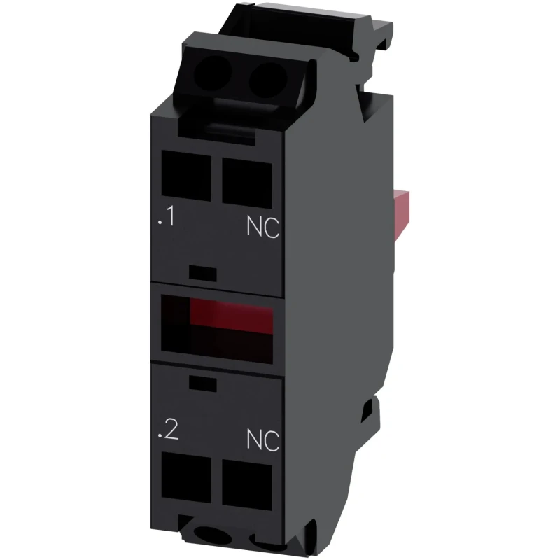 Siemens SIRIUS ACT Series Contact Block 5 V AC, 5 V DC, 1 NC Spring Terminal 10A 3SU1400-1AA10-3MA0