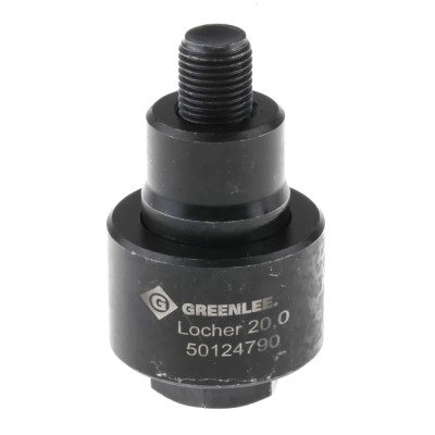 Greenlee Hydraulic Circular Punch & Die Set 20 mm Hole Size for Mild Steel 3 mm Stainless Steel 1.5 mm 50124790