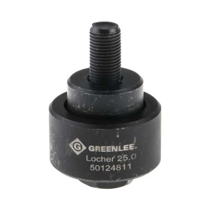 Greenlee Hydraulic 1 Piece Punch & Die Set, 25 mm Circular Hole, Cutting Capacity 3 mm Mild Steel, Model 50124811