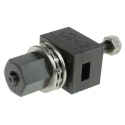 Greenlee Hydraulic 1 Piece Punch & Die Set, 21.3 x 12.9 mm Hole Size, 1.6 mm Cutting Capacity, 9 Way D F Hole Shape 50124706