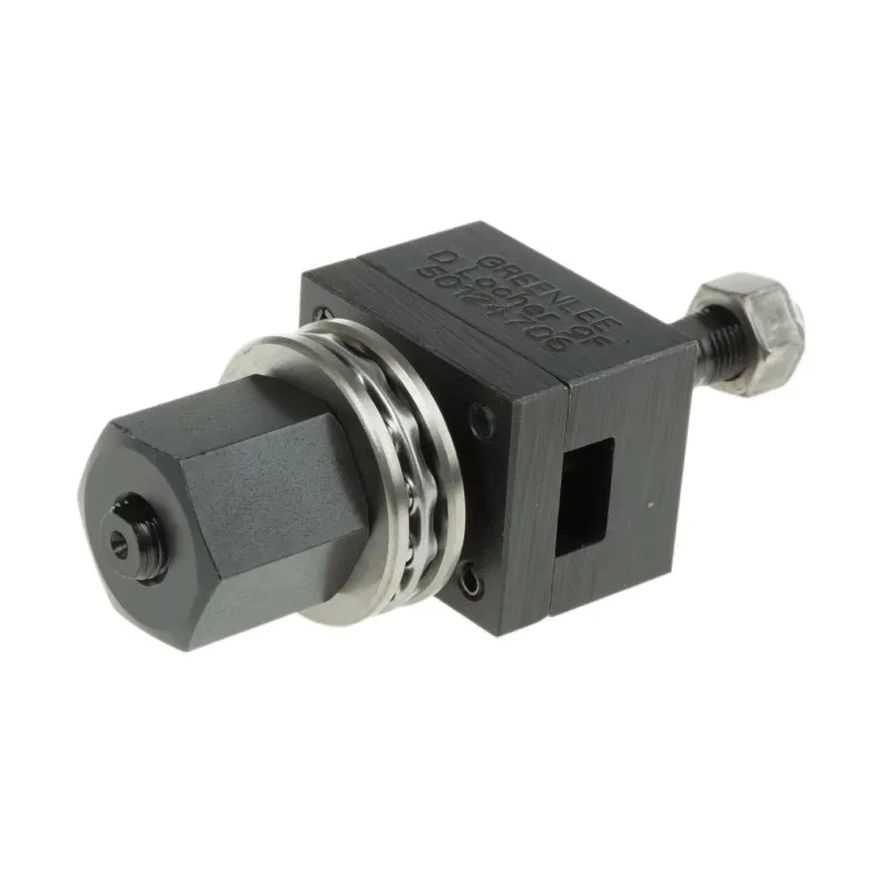 Greenlee Hydraulic 1 Piece Punch & Die Set, 21.3 x 12.9 mm Hole Size, 1.6 mm Cutting Capacity, 9 Way D F Hole Shape 50124706