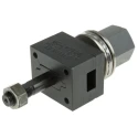 Greenlee Hydraulic 1 Piece Punch & Die Set, 21.3 x 12.9 mm Hole Size, 1.6 mm Cutting Capacity, 9 Way D F Hole Shape 50124706