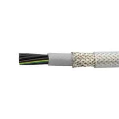 Alpha Wire Pro-Met Screened Control Cable, 5 Cores 1mm² Copper Conductors, Grey Polyvinyl Chloride Sheath 470051CY GE033