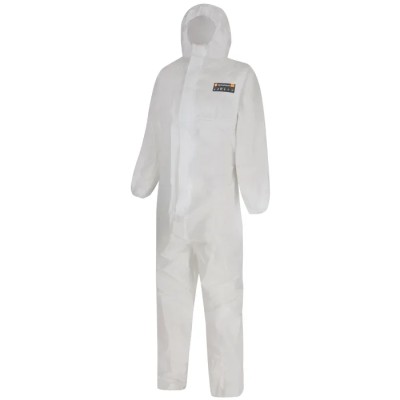 Skytec White Disposable Coverall Overall 122 to 130 cm Chest Size 2XL PDS1B/HS1000/WH5