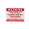 RS PRO Vinyl Self-Adhesive CCTV Sign English Language 100 mm x 130 mm 181-2223