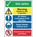 RS PRO Safety Poster Polypropylene English 400 mm Height 300 mm Width 181-2229