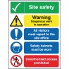 RS PRO Safety Poster Polypropylene English 400 mm Height 300 mm Width 181-2229