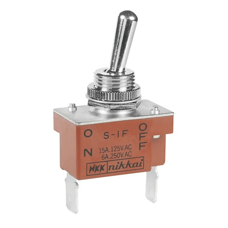 NKK Switches Toggle Switch Panel Mount On-Off SPST Tab Terminal 30V DC 125V AC S1F
