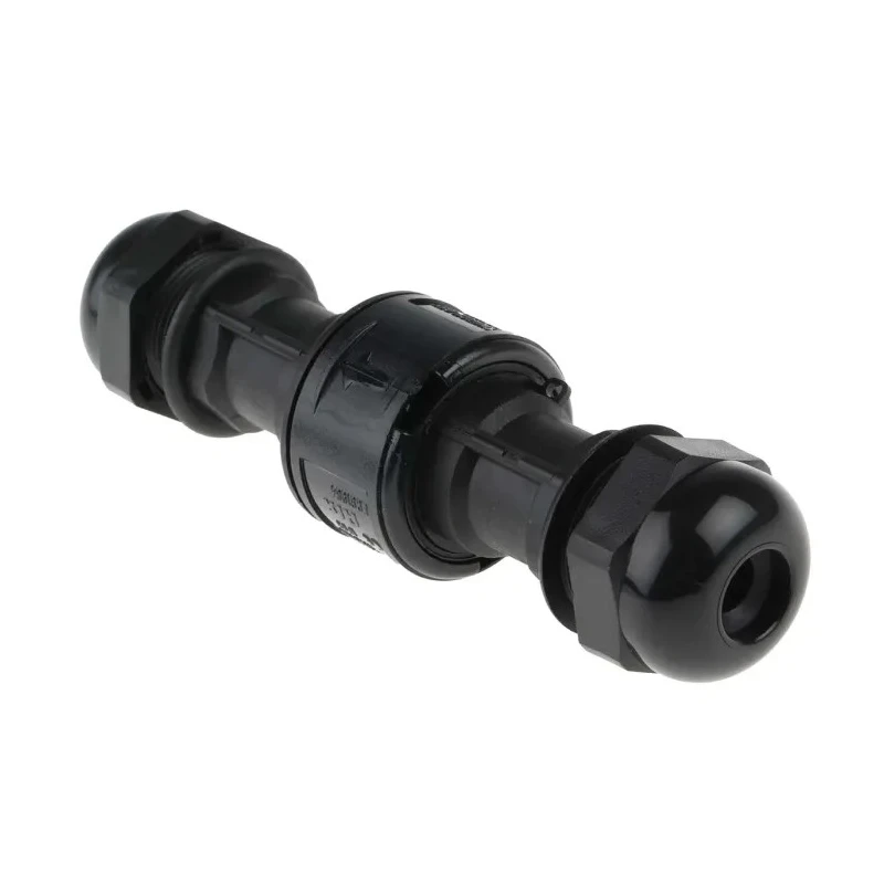 ABB 3 Pole IP68 Rating Cable Main In-Line Connector Male/Female 16A 250V AC IP68 140mm Length Diameter 37mm IP68