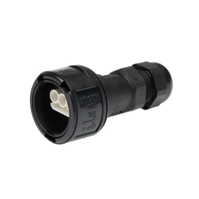 ABB 3 Pole IP68 Rating Cable Main In-Line Connector Male 16A 250V Screw Termination 