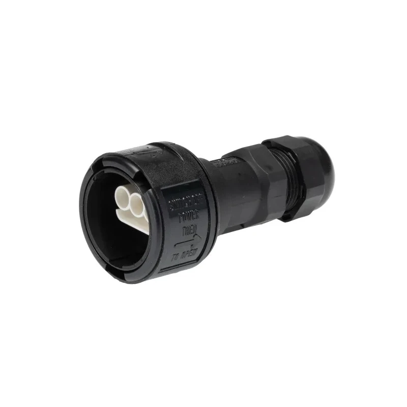ABB 3 Pole IP68 Rating Cable Main In-Line Connector Male 16A 250V Screw Termination 