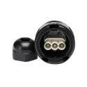 ABB 3 Pole IP68 Rating Cable Main In-Line Connector Male 16A 250V Screw Termination 