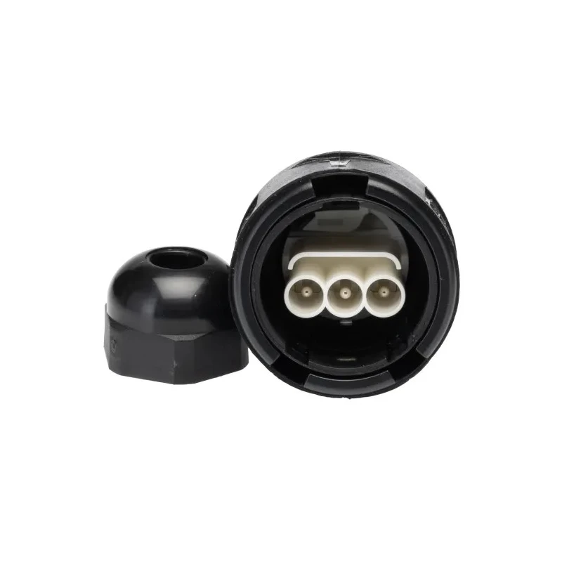 ABB 3 Pole IP68 Rating Cable Main In-Line Connector Male 16A 250V Screw Termination 