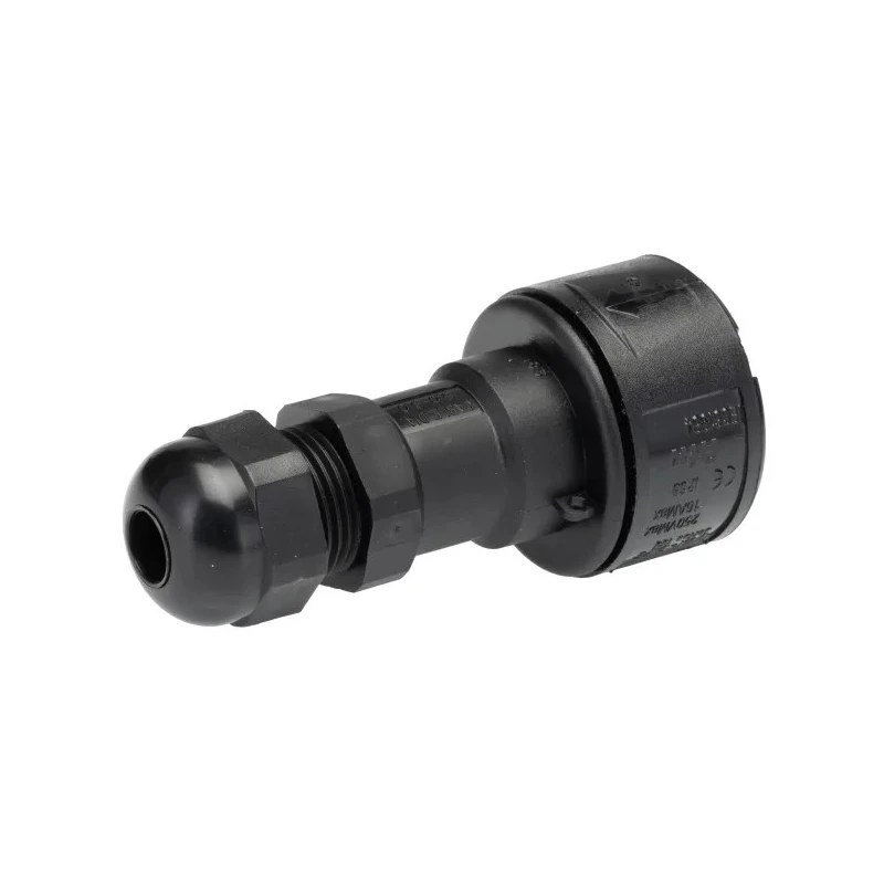 ABB 3 Pole IP68 Rating Cable Main In-Line Connector Male 16A 250V Screw Termination 