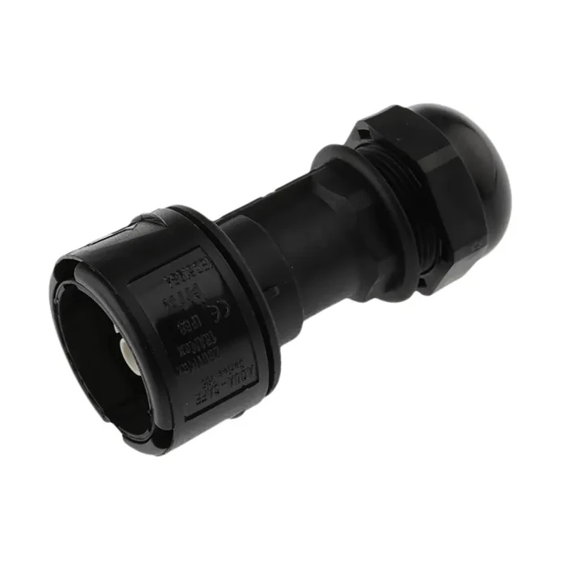 ABB 3 Pole IP68 Rating Cable Main In-Line Connector Male 16A 250V Screw Termination 