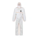 Skytec White Disposable Overall, Size S, Chest 90 to 98 cm, Chemical Resistant Polyethylene Fabric PDS2B/HS2200/WH1