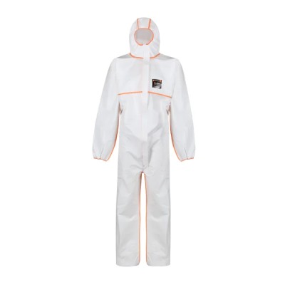 Skytec White Disposable Overall, Size S, Chest 90 to 98 cm, Chemical Resistant Polyethylene Fabric PDS2B/HS2200/WH1
