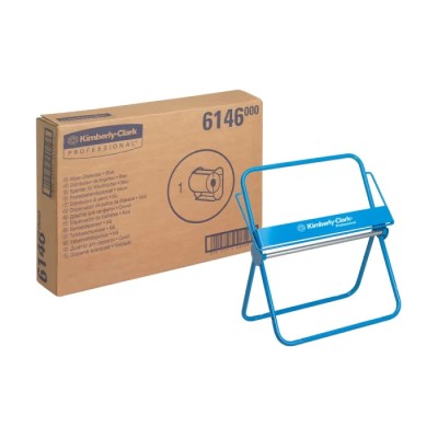 Kimberly Clark Wall Manual Blue Wipe Dispenser Wall Mounting 515mm Width 328mm Height 300mm Depth 6146